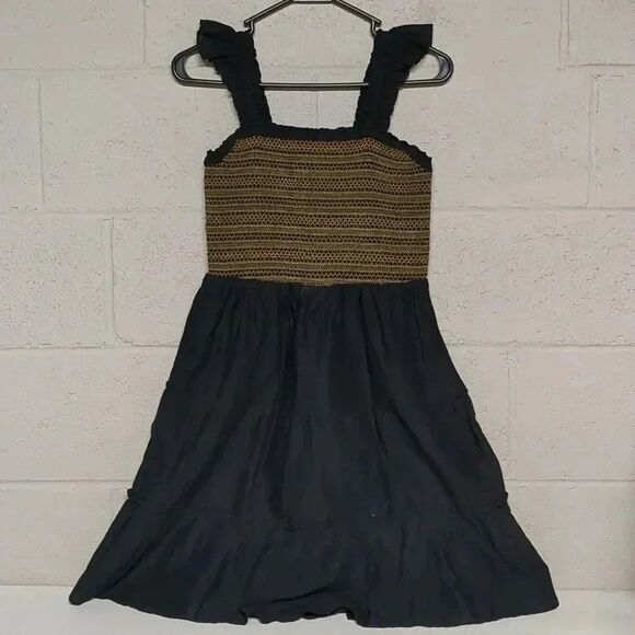 J Crew Smocked Tiered Mini Dress Ruffle Detail Size XS NWOT Boho - Picture 1 of 10